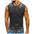 thumbnail image 2 of Xysaqa Mens Sleeveless T-Shirts Tie Dye Slim-Fit Crew Neck Casual Tank Tops Summer Casual Classic Muscle Sports Tee for Men L-3XL, 2 of 4
