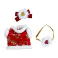 thumbnail image 2 of Ropa de muñeca de felpa para muñeca de 15cm-17cm, traje de Festival de Primavera, accesorios para fotos, disfraz, traje de muñeca de dibujos animados, 2 of 8