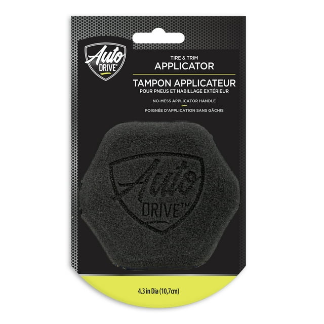 Auto Drive Hex Grip Tire Shine, Trim Dressing Applicator Pad 4.3 inch