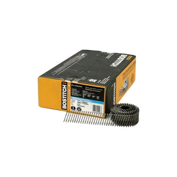 Bostitch 11/4" 11 Ga. Angled coil Siding Nails 15 deg. Ring Shank