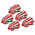 thumbnail image 1 of Uxcell Vuelo de Dardos Slim, Paquete de 5 Accesorios de Dardos PET, Rojo, 1 of 5