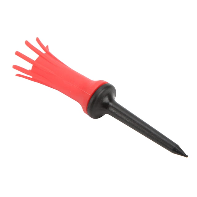 Soft Rubber Tees, Low Resistance Tees Stable Strong Stylish Durable For Putting Green Red,Transparent White