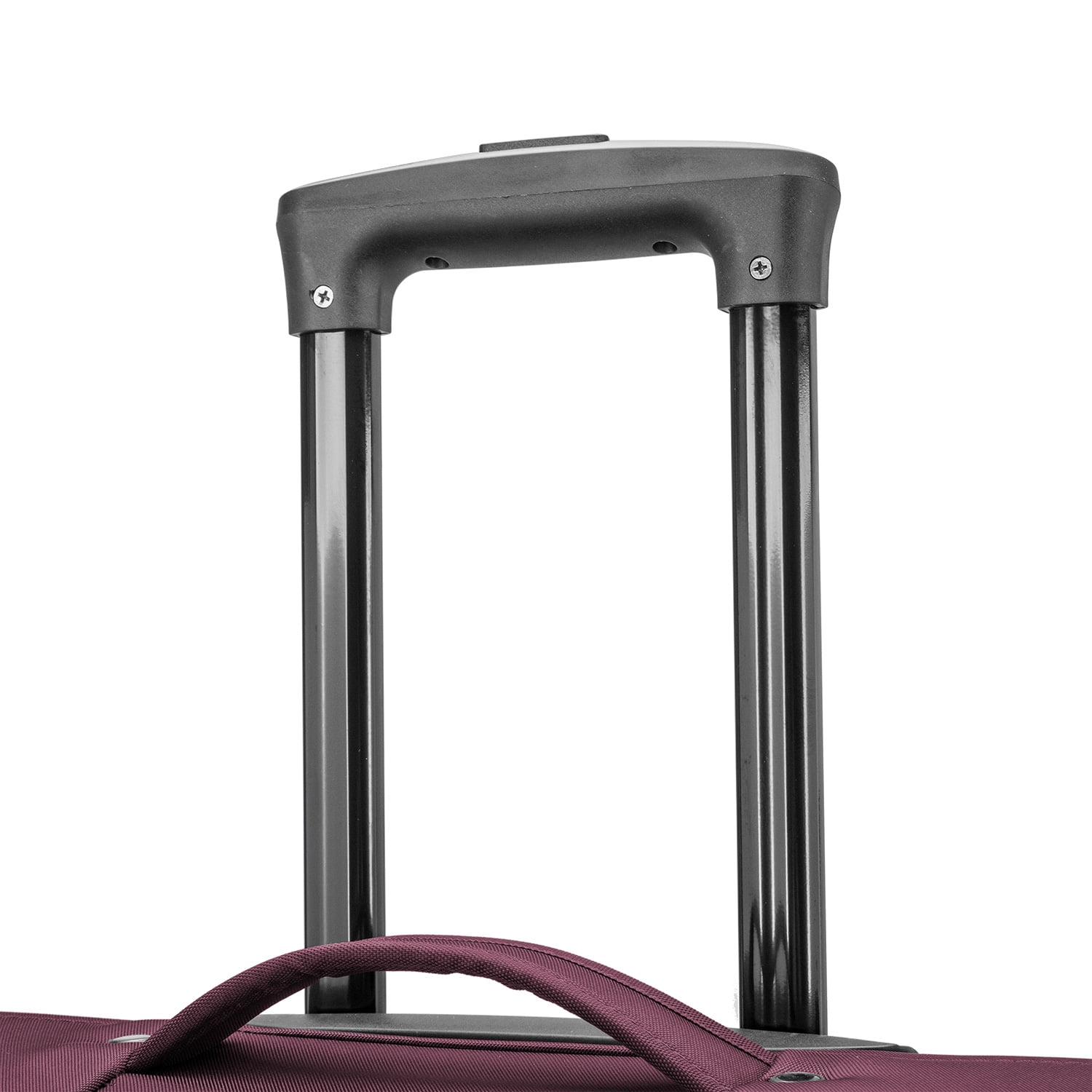U.S. Traveler Anzio Softside Expandable Spinner Luggage, Burgundy, 26" Checked Medium