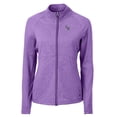 thumbnail image 2 of Women's Cutter & Buck  Heather Purple Colorado Rockies Adapt Eco Knit Raglan Full-Zip Jacket, 2 of 3