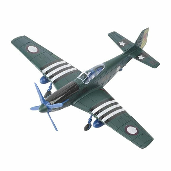 JWQFBC 1:48 Scale WWII Fighter Aircraft Model 4D Assembly Plane Model Kit for Adult and Green