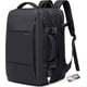 thumbnail image 1 of Bange Mochila Travel 35L Mochila Impermeable para Computadora Laptop de 17,3 "Puerto de Carga USB Hombres Mujeres Equipaje de Mano Expandible de Fin de Semana, Negro, 1 of 7