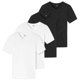 thumbnail image 1 of UNCOVER by SCHIESSER Camiseta para Hombre 4-pack - Cuello en V Negro / Blanco M (Medium), 1 of 5