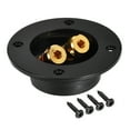 thumbnail image 1 of Terminal de caja de altavoz redonda de 2 vías, conectores de tornillo de copa estéreo, enchufes de subwoofer negros, 1pcs, 1 of 3