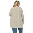thumbnail image 4 of NISVIYA Women Plus Size Cardigans Dressy Casual Below Hip Length Cardigan Sweater Long Sleeves Open-Front Sweater with Pockets, 4 of 5
