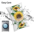 thumbnail image 6 of Pofeuu Sunflowers (2) Print Polyester Microfiber Plush Pillowcases, Super Soft and Cozy Pillow Case Covers with Envelop Closure（Pillow core not included）-16"x24", 6 of 6