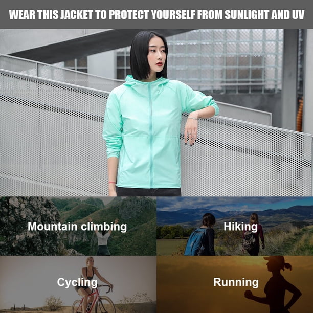 Ropa de protección solar para mujer A prueba de rayos UV Secado rápido Fino Transpirable Ligero