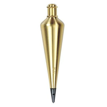Swanson Tool Co 8-Ounce Brass Plumb Bob with Line, model PB008B 
