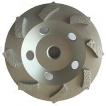 2-Pack 4-Inch Premium Diamond Turbo Cup Wheel CupWheel for Grinding Concrete, Masonry, Stone, 5/8"-11 Thread