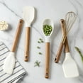 thumbnail image 5 of Cook with Color 5-Piece Wooden Cooking Utensils Set with Silicone Heads, Stylish & Durable Kitchen Tools, 5 of 5