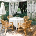 thumbnail image 2 of 1 Panel Outdoor Curtains for Patio Waterproof 54"x108" Stained Glass Weatherproof Privacy Outsides Curtains, Butterfly Flowers Spring Watercolor Plant Grommet Thermal Drapes for Cabana Porch Pergola, 2 of 8