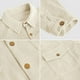 thumbnail image 4 of Camisa de pana para hombre, camisa informal de manga larga, chaqueta de hombre, camisa de corte regular con botones y bolsillo con solapa, 4 of 5