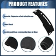 thumbnail image 4 of Alfombrilla de tablero antideslizante Unique Bargains para Buick Verano 2022-2023, de poliéster negro, 4 of 7
