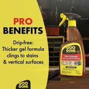 (4 pack) Goo Gone Pro-Power Heavy Duty Tape, Adhesive & Grease Remover Spray Gel, Orange Citrus Scent, 24 oz, 1 count