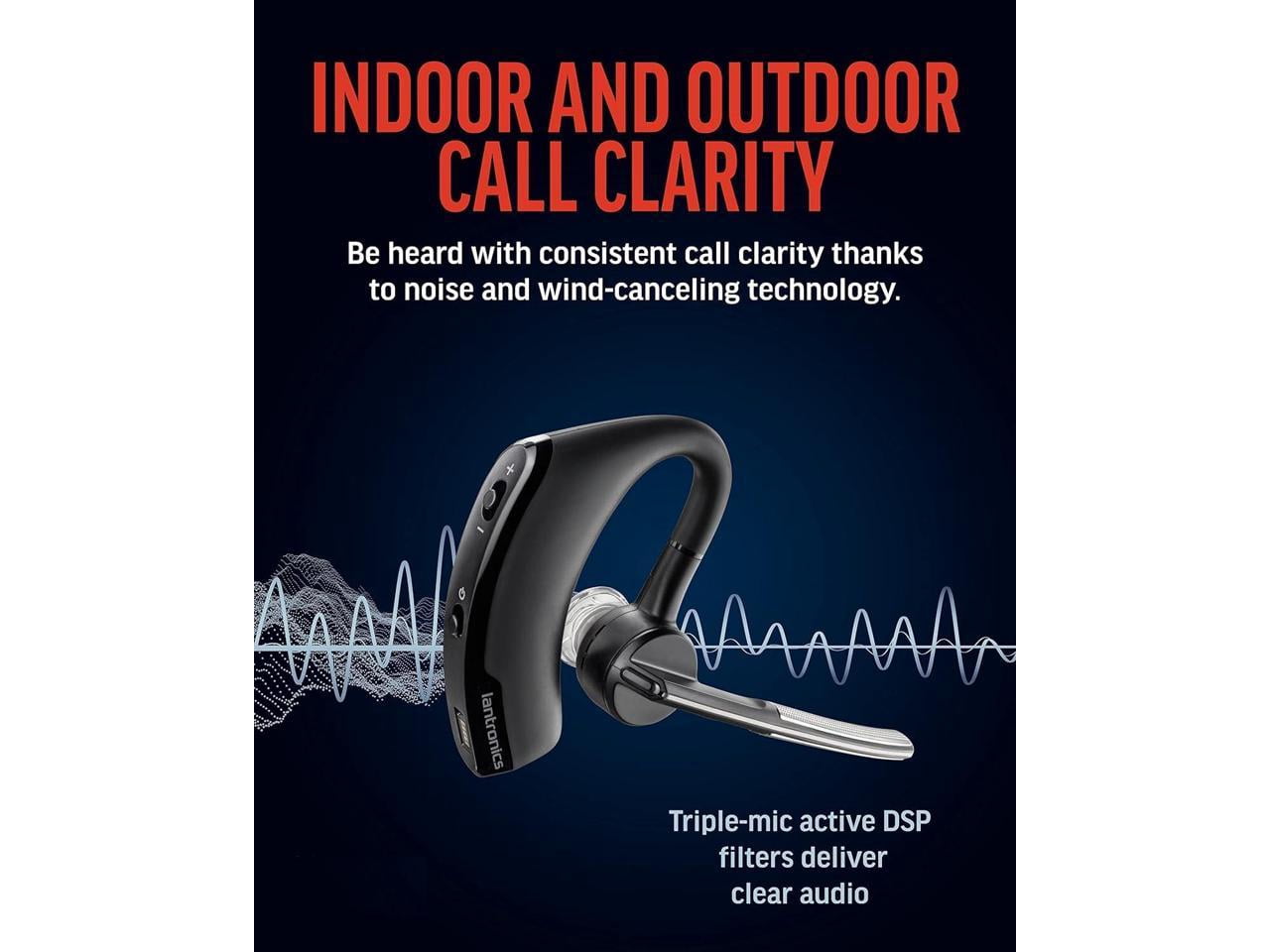 Aibileec Voyager Legend Mobile Bluetooth Headset Single-Ear Bluetooth w/Noise-Canceling Mic - Voice Controls
