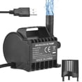 thumbnail image 1 of Submersible Water Pump Electric 400L/H Small Fountain Pump with Max9.8ft Lift, 6.5ft USB Cable and Suction Cup Base, Portable Mini Pump for Fish Tank, Pond, Aquarium, Pet Drinking, 1 of 7