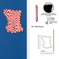 thumbnail image 2 of Off The Wall Plates - Red Squigley Lines - Single Gang Blank Cover, 2 of 4