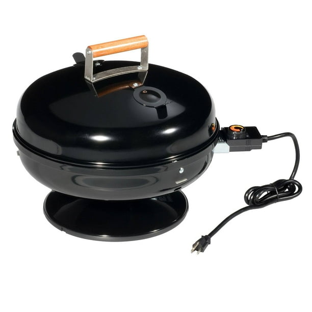 Meco 1500Watt Lock 'N Go Portable Electric Outdoor BBQ Grill Black