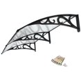 thumbnail image 1 of Zeny 40"x 80" Overhead Door Window Outdoor Awning Door Canopy Patio Cover Modern Polycarbonate Rain Snow Protection (Opt. 2PCS), 1 of 6