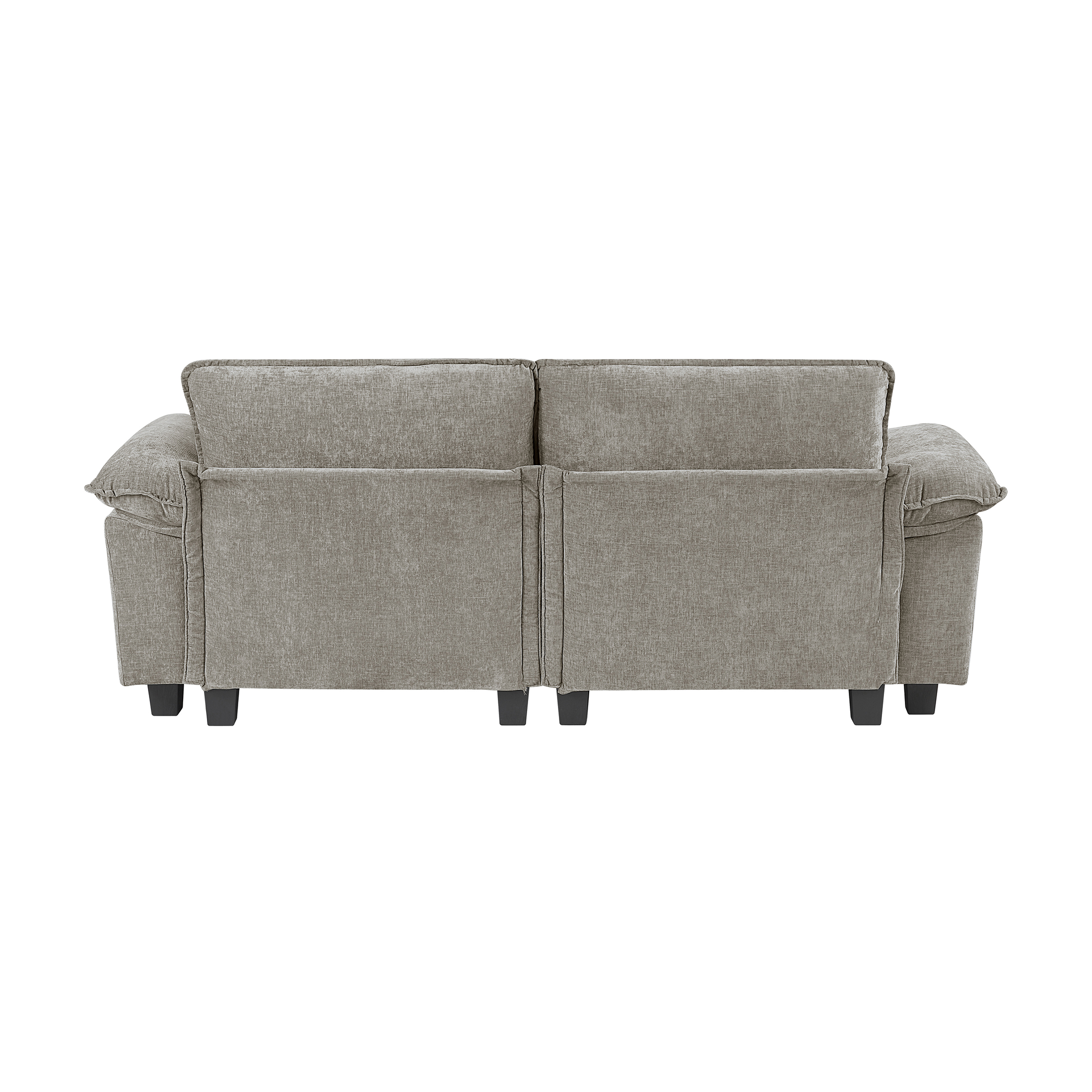 OakvillePark Corvan Chenille Love Seat, Dark Pewter