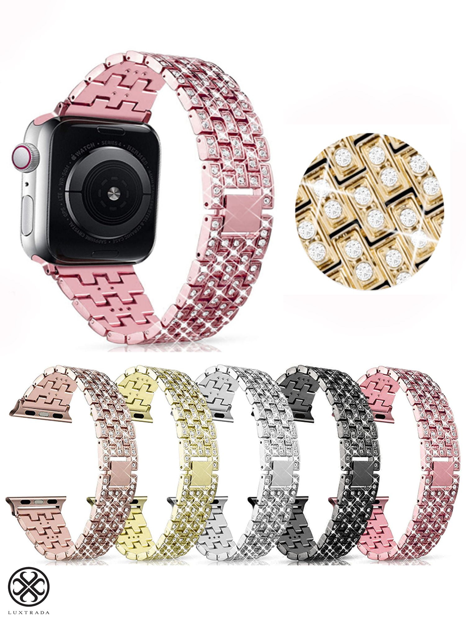Luxtrada Dressy Diamond Band for Apple Watch Series Barbados Ubuy
