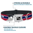 thumbnail image 4 of Buckle-Down Pet Collar, Dog Collar Metal Seatbelt Buckle, Wyoming Flags, 13 to 17 Inches 1.5 Inch Wide, 4 of 8