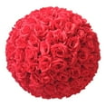 thumbnail image 6 of Walbest 7.87 Inch Artificial Flower Ball Blush Rose, Realistic Fake Rose Blossoms Faux Silk Rose Kissing Ball, DIY Wedding Bouquet Centerpieces Arrangements Party Home Decoration, 6 of 7