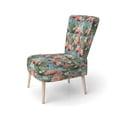 thumbnail image 3 of Designart "Flamingo Paradise I" Pink Animal Print Upholstered Accent Chair - Casual Arm Chair For Living Room, 3 of 5
