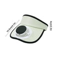 thumbnail image 3 of Deeceymbur Summer Solar Fan Hat USB C Charging 360 Rotatable Fan Ice Silk Lightweight Breathable LED Display Outdoor Sun Protection, 3 of 6