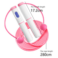 thumbnail image 2 of Cuerda de saltar inalámbrica ponderada para fitness, entrenamiento de cuerda de saltar sin cuerda para interiores para hombres y mujeres, 2 of 5