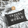 thumbnail image 5 of Pofeuu Travel The World1 Print Polyester Microfiber Plush Pillowcases, Super Soft and Cozy Pillow Case Covers with Envelop Closure（Pillow core not included）-20"x30", 5 of 6