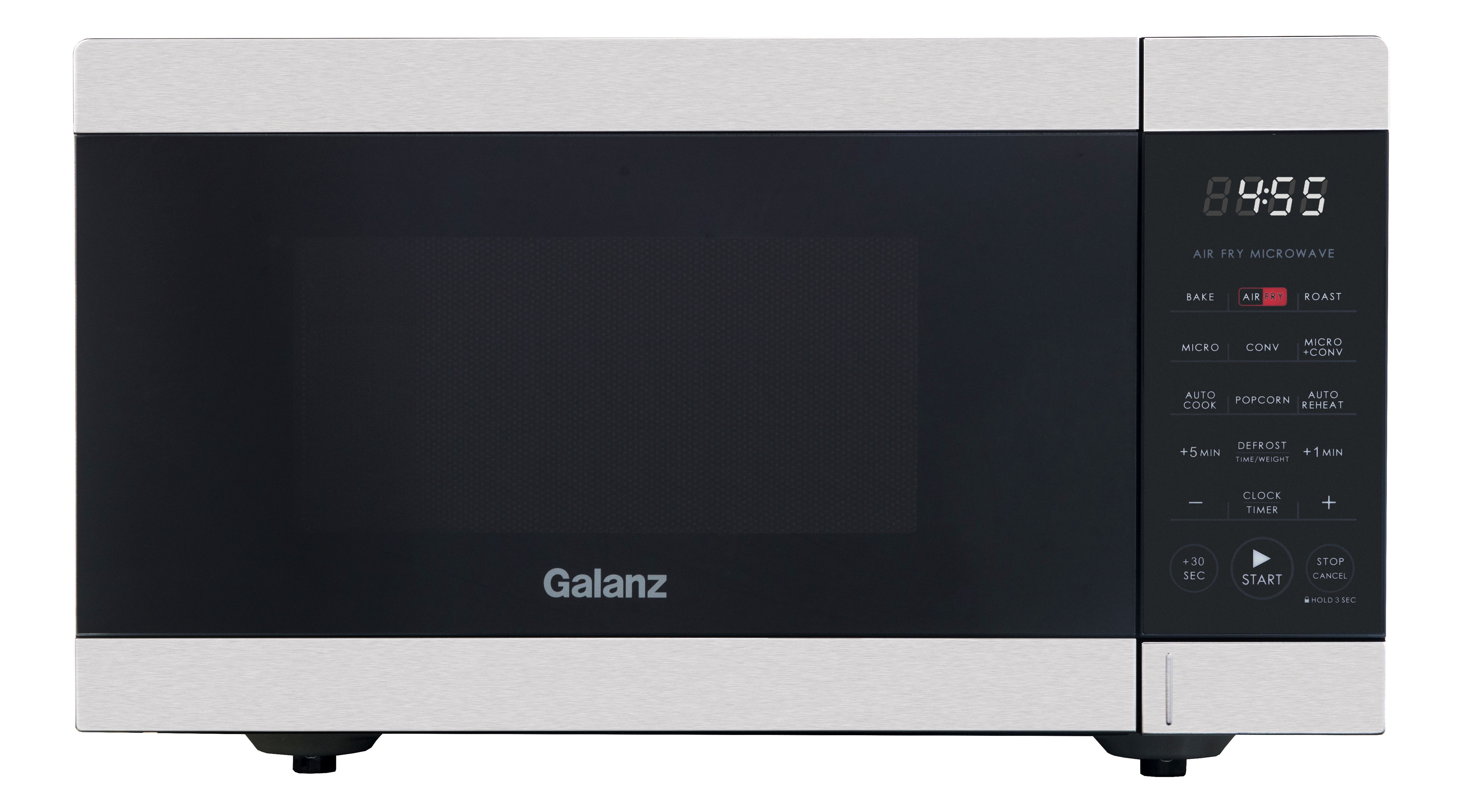 Galanz 0.9 Cu ft Air Fry Countertop Microwave, 900 Watts, Stainless Steel, New - image 3 of 11