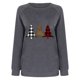 thumbnail image 4 of Puntoco Sudadera con capucha navideña estampada de manga larga para mujer Puntoco Puntoco-2642, 4 of 4