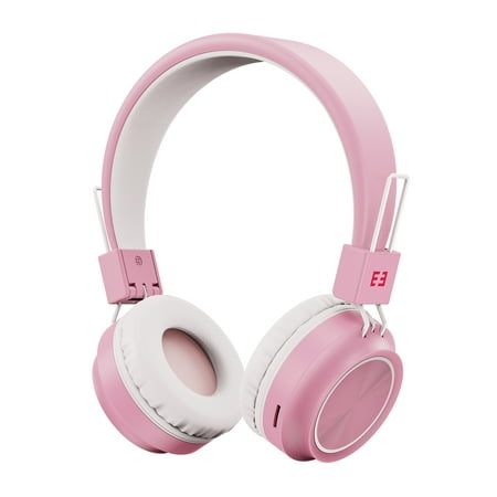 SEENDA Kids Bluetooth Headphones with Microphone,Volume Limit 85/94dB, On-Ear Kids Headphone for Girls Boys Youth Stereo Sound, Foldable Kids Wireless Headphones for School Pink