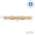 thumbnail image 2 of Wooden Baluster Spindles 3-3/8", Pack of 25 Wood Spindles for Crafts, Woodworking, and Furniture, by Woodpeckers, 2 of 7
