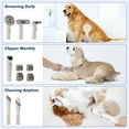 thumbnail image 3 of CazToi Dog Grooming Vacuum 13400Pa Strong Suction 2L Large Capacity 5 Tools Quiet For Pets, 3 of 7