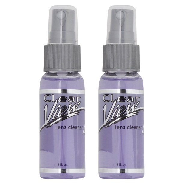 Eyeglass Lens Cleaner Spray 2 Pack of 1oz Clear View Glasses Cleaning