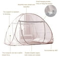 thumbnail image 4 of Mosquitero tipo tienda AMMER portátil color marrón para cama, 4 of 7