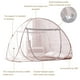 thumbnail image 4 of Mosquitero tipo tienda AMMER portátil color marrón para cama, 4 of 7