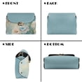thumbnail image 7 of TSOVTHRID Watercolor Leaf Green Print Crossbody Bags for Women Trendy PU Leather Small Crossbody Purses Shoulder Handbags with Detachable Strap, 7 of 7