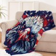 thumbnail image 3 of Patriotic Flannel Blanket with American Eagle and Flag Design Bold and Cozy Perfect for Kids and Adults Ideal for Home Travel and Outdoor Use 50x60 Inches, 3 of 5