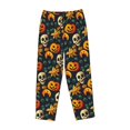 thumbnail image 4 of Daiia Halloween Skull Women's Sleep Pant with Pockets and Drawstring,Pajama Pants-XX-Large, 4 of 9