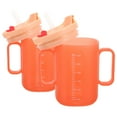 thumbnail image 4 of 2 vasos antiderrames para niños pequeños, vaso de aprendizaje para niños mayores, vaso con boquilla adaptable para adultos con discapacidad, 300 ml, 4 of 6