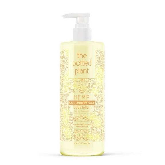 The Potted Plant Coconut Papaya Moisturizing Body Lotion w/Hemp Seed Oil