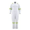 thumbnail image 3 of Txeol Men's Work Coverall High Visibility Overalls Mechanics Coveralls Workwear Jumpsuit with Multi Pockets XXXXXL White, 3 of 6