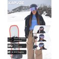 thumbnail image 2 of KAPVOE Ski Goggles Photochromic & Color - Anti-fog Magnetic Flip-Up Lens OTG UV400 Protection Helmet Compatible, 2 of 6